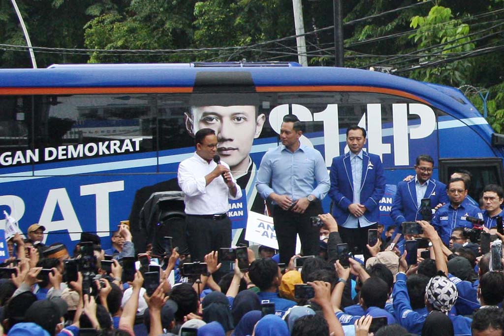 Bakal calon presiden (bacapres) Anies Baswedan terpukau dengan sambutan simpatisan Partai Demokrat. Menurut dia, antusias mereka menjadi modal berharga menyongsong semangat perubahan pada Pemilihan Presiden (Pilpres) 2024. 
