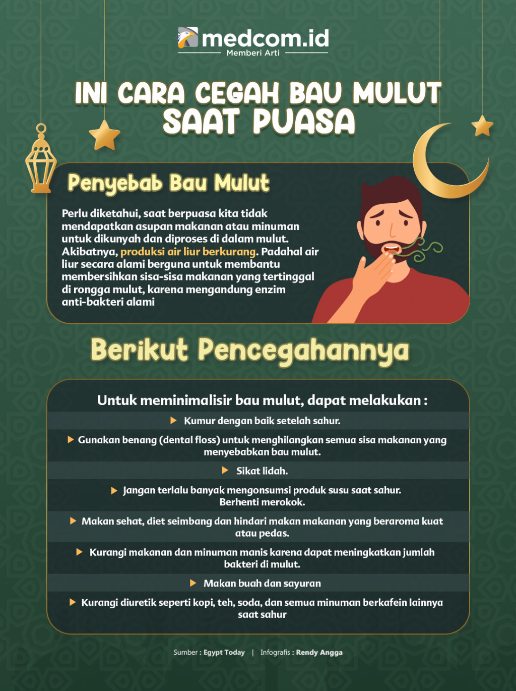 Ini Cara Cegah Bau Mulut Saat Puasa