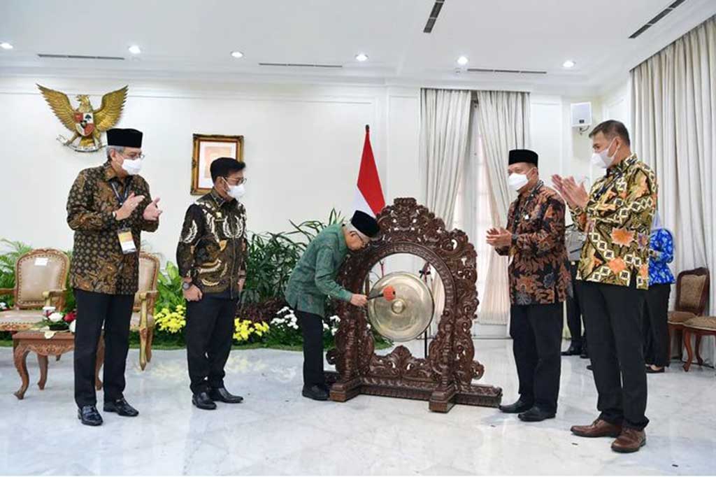 Wakil Presiden meresmikan Pembukaan Munas XI Gabungan Pengusaha Kelapa Sawit Indonesia (GAPKI), Jumat pagi (03/03/2023) di Istana Wakil Presiden, Jalan Kebon Sirih No.14 Jakarta Pusat, Jumat, 3 Maret 2023.