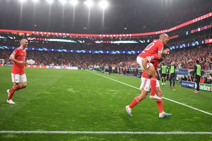 Benfica tidak menurunkan intensitas serangan mereka di babak kedua. Ramos mencetak gol keduanya pada menit ke-57 menyambar umpan silang datar dari Alex Grimaldo. Benfica unggul 3-0.