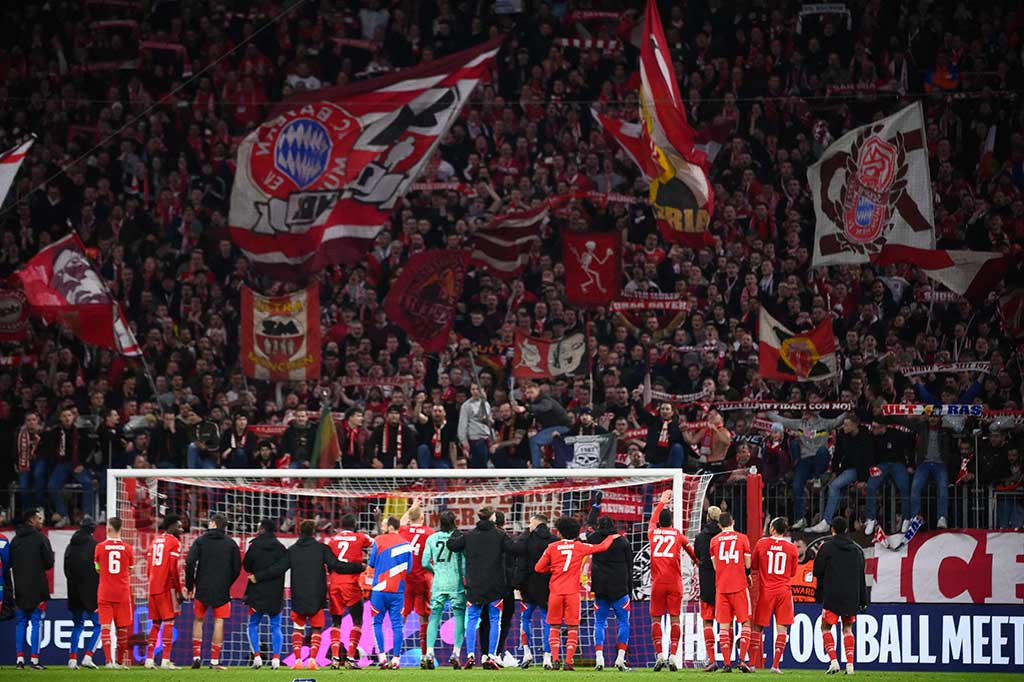 Muenchen melaju ke babak perempat final Liga Champions dengan agregat 3-0.