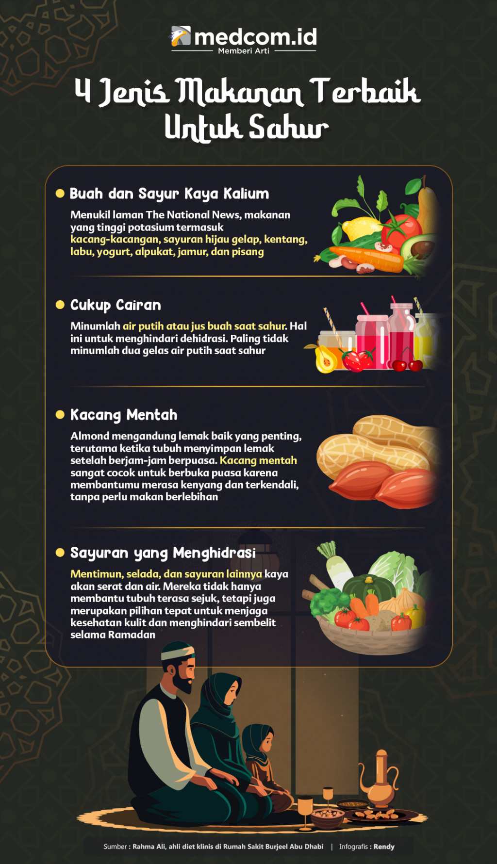 4 Jenis Makanan Terbaik untuk Sahur