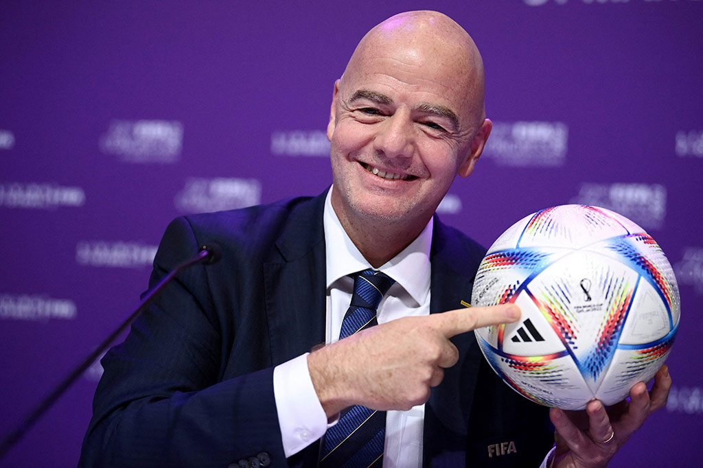 Pengacara Swiss berusia 52 tahun, yang menggantikan Sepp Blatter yang pada tahun 2016 itu, akan dilantik sebagai Presiden FIFA untuk masa jabatan ketiga secara aklamasi, sama seperti empat tahun lalu.