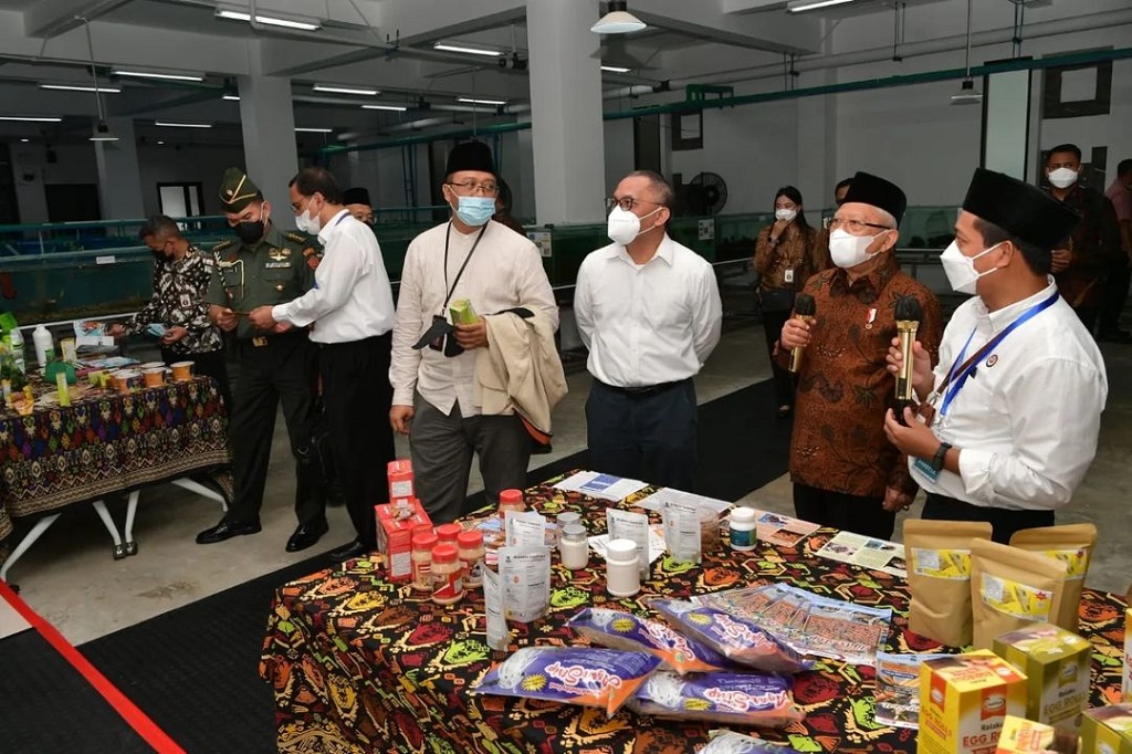 Wapres menuturkan bahwa saat ini Indonesia telah banyak memiliki sarana dan prasarana untuk mengembangkan produk halal, seperti pusat riset di bidang sains halal, pusat studi ekonomi syariah dan sains halal, serta para peneliti di sektor ekonomi keuangan syariah dan produk halal.