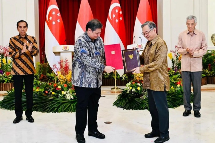 Pada pertemuan Presiden RI Joko Widodo dan Perdana Menteri Singapura Lee Hsien Loong, di Istana Kepresidenan Singapura, Kamis, 16 Maret 2023, kedua pemimpin menyepakati sejumlah kerja sama di berbagai bidang.