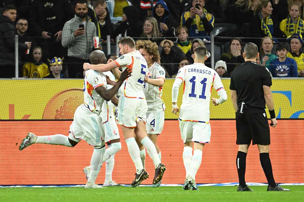 Tim tamu sukses menggandakan kedudukan tiga menit setelah babak kedua dimulai. Sontekan Lukaku di depan gawang menjadi gol setelah menerima umpan dari Lukebakio. Belgia memimpin 2-0.