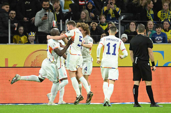 Tim tamu sukses menggandakan kedudukan tiga menit setelah babak kedua dimulai. Sontekan Lukaku di depan gawang menjadi gol setelah menerima umpan dari Lukebakio. Belgia memimpin 2-0.