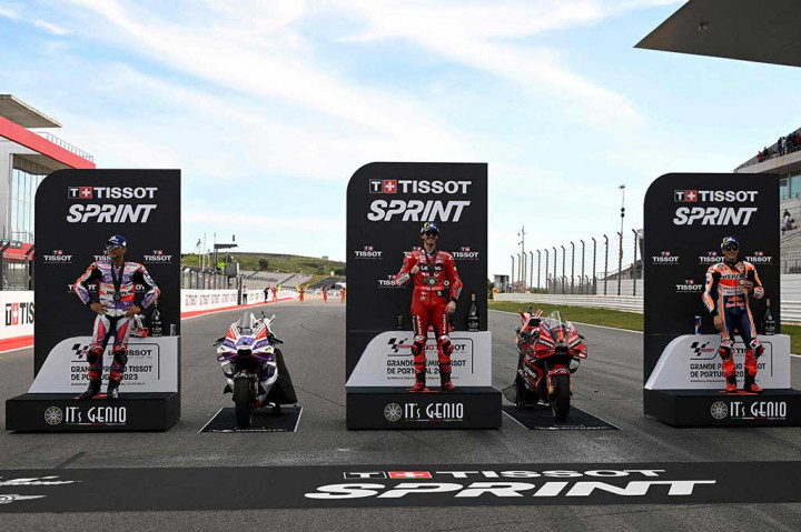 Bagnaia menjadi yang tercepat setelah mencatatkan total waktu 19 menit 52,862 detik atau lebih cepat 0,307 detik atas Jorge Martin yang finis di peringkat kedua. Sementara itu Marquez berada di urutan ketiga, disusul Jack Miller dan Maverick Vinales.