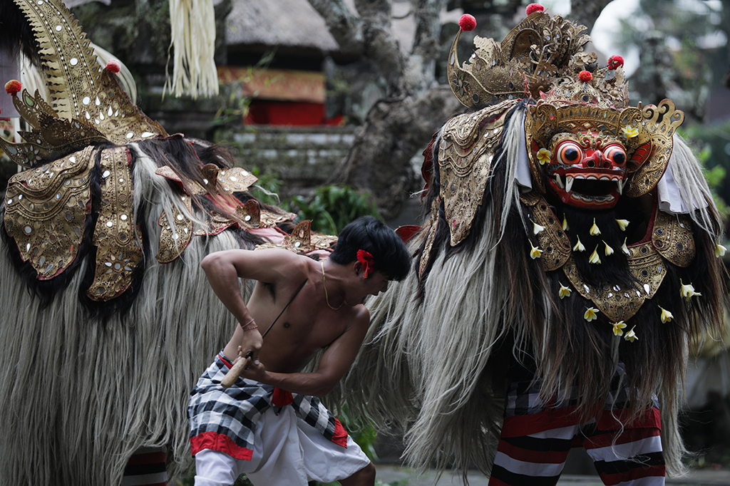 Di Bali, barong sendiri memiliki beragam wujud, diantaranya yakni burung, gajah, anjing dan kepala babi.