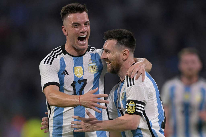 Messi mencetak brace untuk membuat Argentina unggul 3-0 pada menit ke-33. Kerja sama Gonzalez dan Enzo Fernandez diakhiri dengan tendangan Messi ke gawang yang sudah kosong.