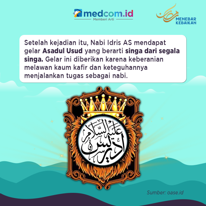 Kisah Nabi Idris yang Diberi Gelar Singa dari Segala Singa