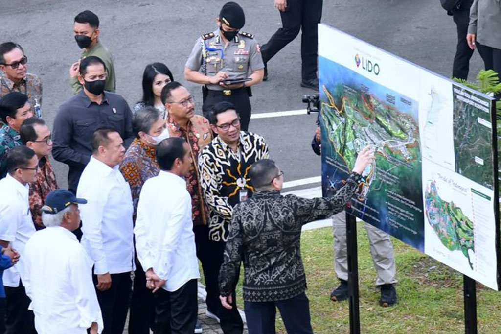 Kepala Negara memuji keberadaan taman hiburan tematik, MovieLand, taman bermain air, serta Techno Park yang diyakininya akan menjadi daya tarik KEK Lido bagi masyarakat.