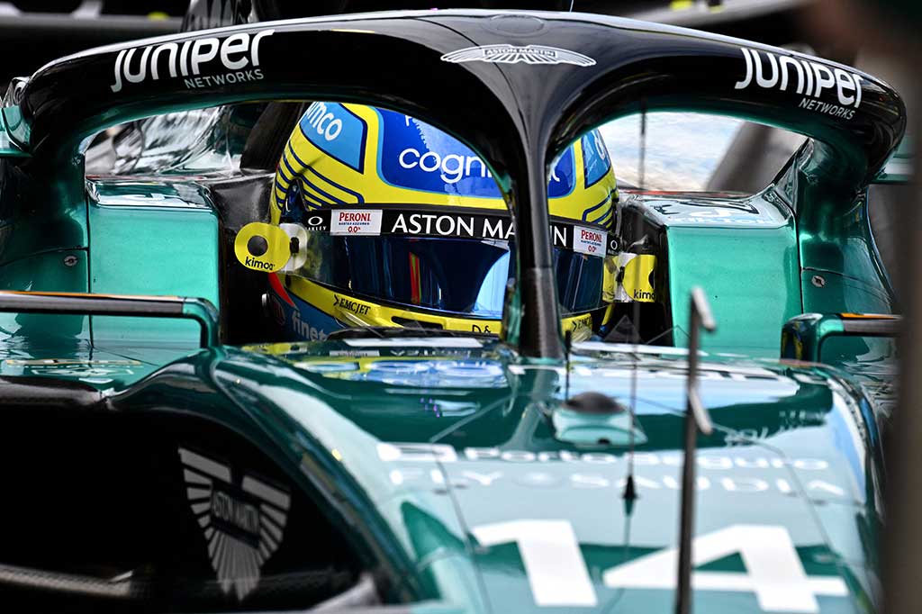 Pembalap tercepat di sesi latihan bebas (FP) GP Australia Fernando Alonso (Aston Martin) juga masih membuktikan dirinya untuk penampilan yang menjanjikan dengan finis di posisi keempat.