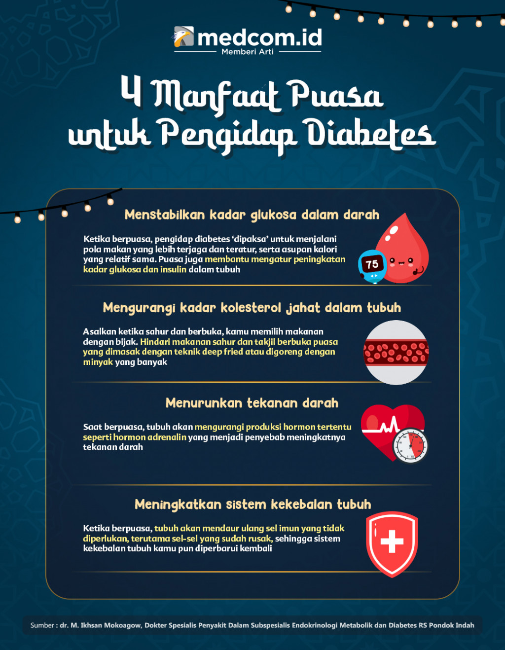 4 Manfaat Puasa untuk Pengidap Diabetes