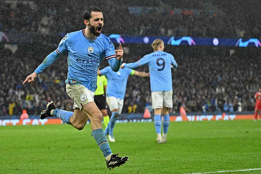 City sukses menggandakan keunggulan pada menit ke-70. Jack Grealish mencuri bola dari bek Bayern sebelum melakukan umpan backheel ke Haaland. Penyerang Norwegia itu kemudian masuk ke kotak penalti dan mengirimkan umpan silang yang disundul Bernardo Silva menjadi gol. Skor menjadi 2-0.