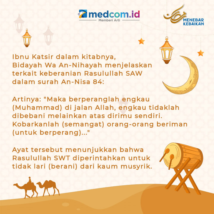 Kisah Keberanian Rasulullah saat Perang