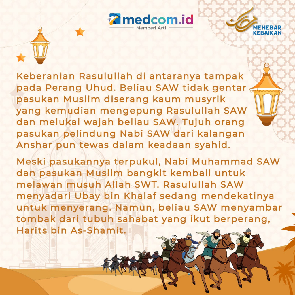 Kisah Keberanian Rasulullah saat Perang