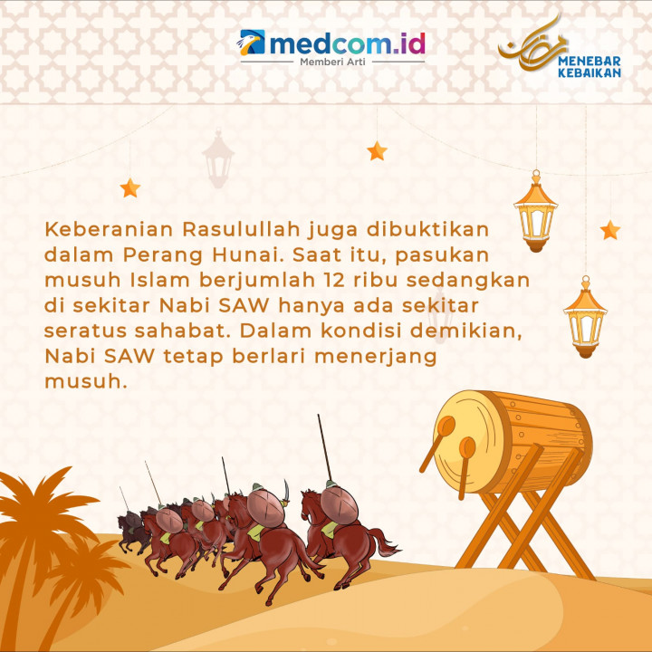 Kisah Keberanian Rasulullah saat Perang