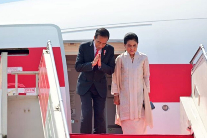 Presiden Joko Widodo bertolak ke Hannover, Jerman, Sabtu, 15 April 2023, untuk menghadiri sekaligus membuka pameran industri terbesar di Eropa Hannover Messe 2023.