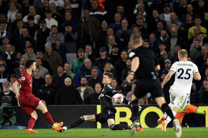 Namun Liverpool kemudian kembali memperlebar keunggulan lewat Diogo Jota pada menit ke-52, menyambar umpan Curtis Jones.