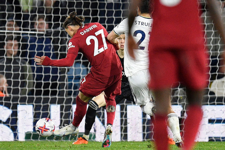 Darwin Nunez menutup pesta gol tim tamu menjadi 6-1 pada menit ke-90. 