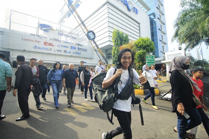 Yoga, salah satu peserta mudik mengaku sangat terbantu dengan adanya mudik gratis yang diselenggarakan oleh Media Group. 