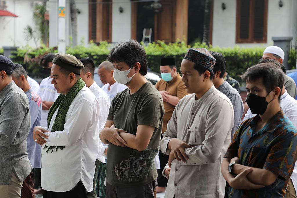 Pelaksanaan Salat Idulfitri di Gedung PP Muhammadiyah.