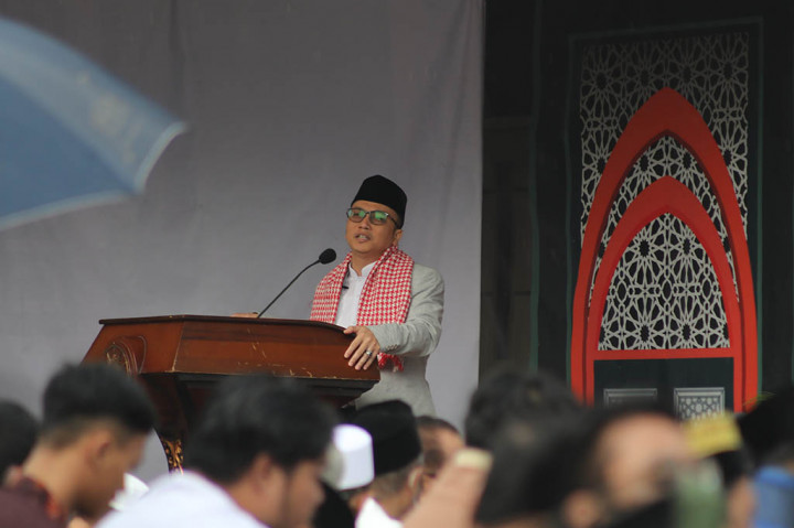 Salat id pagi ini juga diimami oleh Muhammad Choirin dari Majelis Tabligh PP Muhammadiyah. 