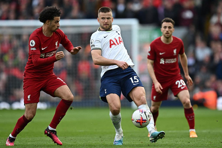 Gol larut dari Diogo Jota jadi penentu kemenangan Liverpool atas Tottenham Hotspur dengan skor 4-3 pada pekan ke-34 Liga Inggris di Stadion Anfield, Liverpool, Minggu, 30 April 2023.