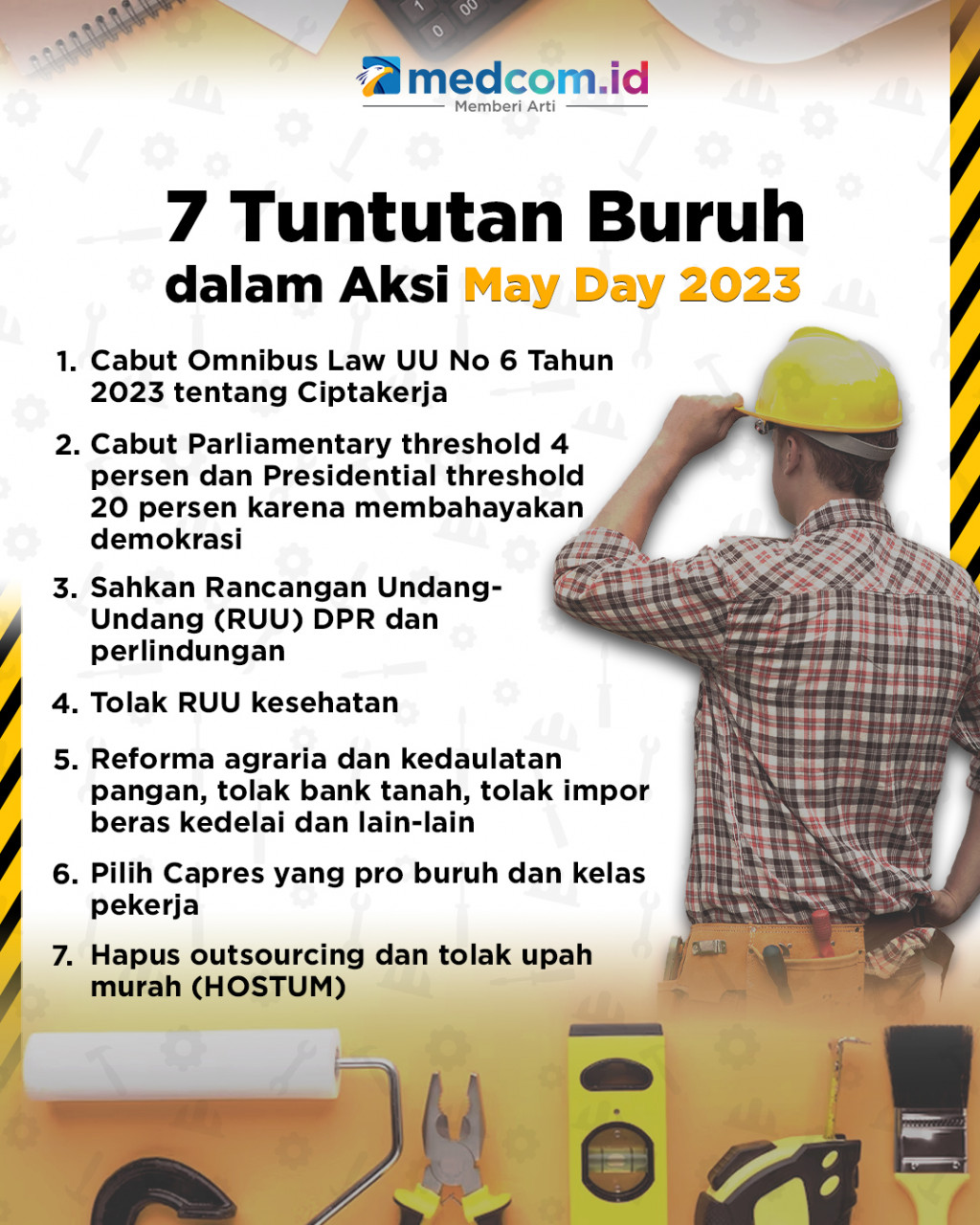 7 Tuntutan Buruh dalam Aksi May day 2023