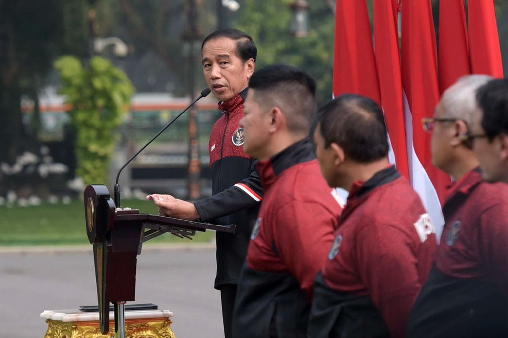 Presiden Joko Widodo (Jokowi) menargetkan kontingen Indonesia dapat menyabet lebih dari 69 medali emas dan menduduki peringkat 1 atau 2 di SEA Games ke-32 Kamboja 2023.