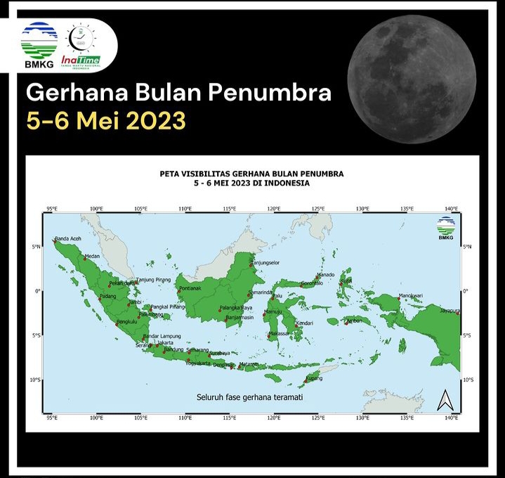 Gerhana Bulan Penumbra 5-6 Mei 2023