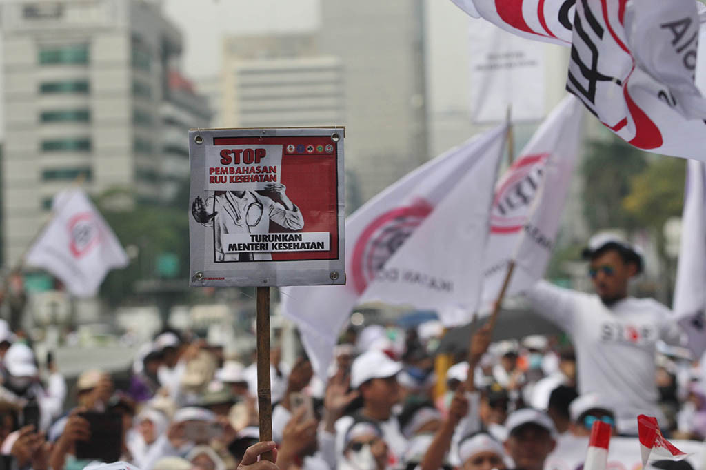 Acara ini dimulai sejak pukul 08.00 WIB hingga pukul 12.00 WIB di kawasan Patung Kuda, Jakarta Pusat dengan tertib dan tidak menimbulkan kericuhan.