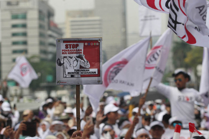 Acara ini dimulai sejak pukul 08.00 WIB hingga pukul 12.00 WIB di kawasan Patung Kuda, Jakarta Pusat dengan tertib dan tidak menimbulkan kericuhan.