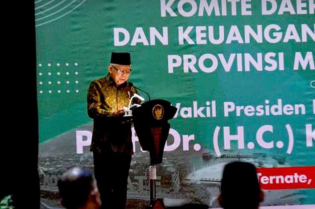 Mengawali rangkaian kegiatan dalam kunjungan kerjanya di Provinsi Maluku Utara, Wapres Ma'ruf Amin hari ini menghadiri Pengukuhan Komite Daerah Ekonomi dan Keuangan Syariah (KDEKS) Provinsi Maluku Utara, Rabu, 10 Mei 2023 di Hotel Sahid Bela, Kota Ternate.