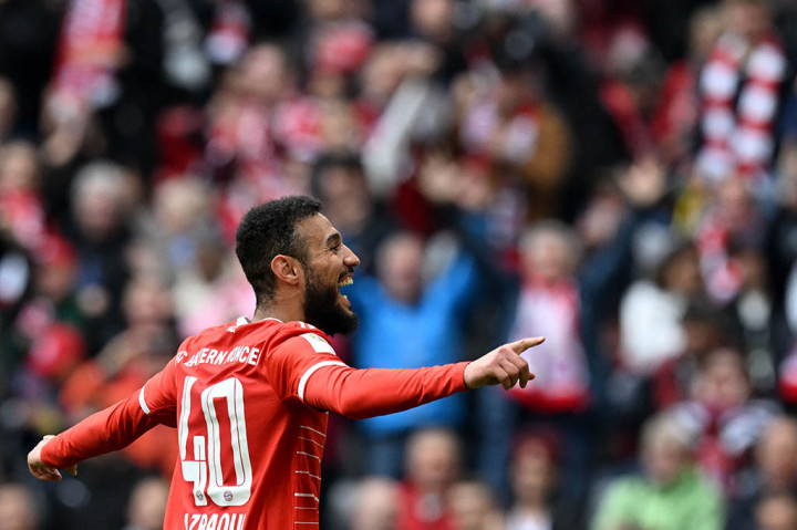 Bayern Muenchen mempertahankan posisi puncak klasemen Liga Jerman usai menghajar Schalke 6-0 pada pekan ke-32 di Stadion Allianz Arena, Muenchen, Sabtu, 13 Mei 2023.