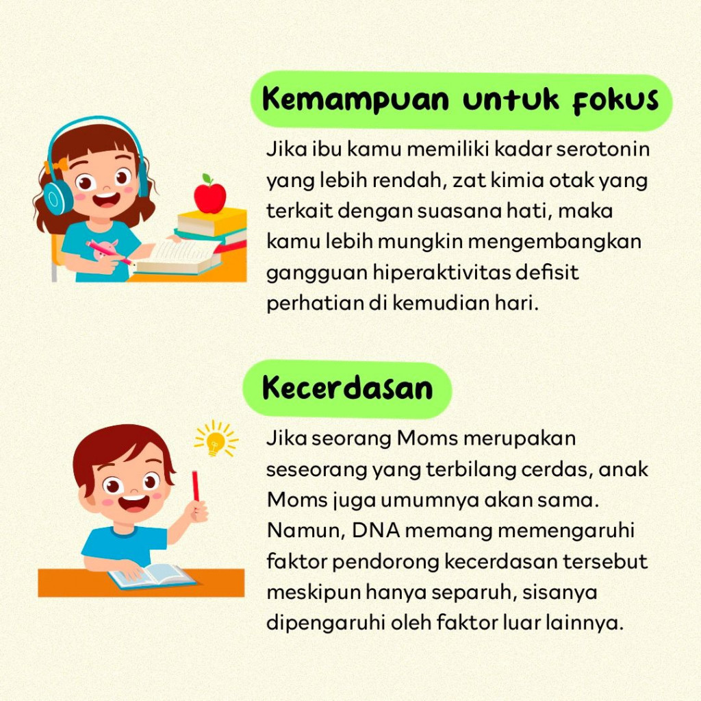 5 Sifat Ini Diturunkan dari Ibu Kepada Anaknya