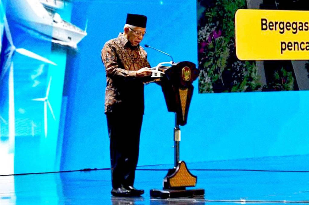 Wapres Ma'ruf Amin hari ini menghadiri Musrenbangnas RKP 2024 dan Peluncuran Proyeksi Penduduk 2020-2050, Selasa, 16 Mei 2023.
