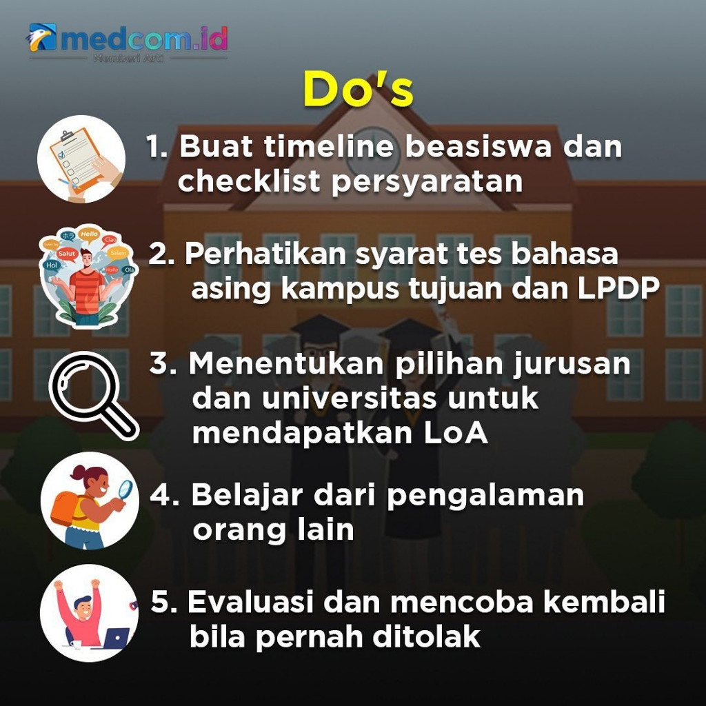 Do and Don'ts Persiapan Mendaftar Beasiswa LPDP