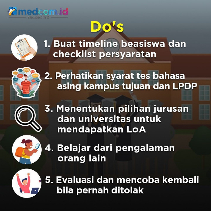 Do and Don'ts Persiapan Mendaftar Beasiswa LPDP