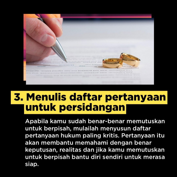 Lakukan Tiga Hal Ini Saat Berpikir tentang Perceraian