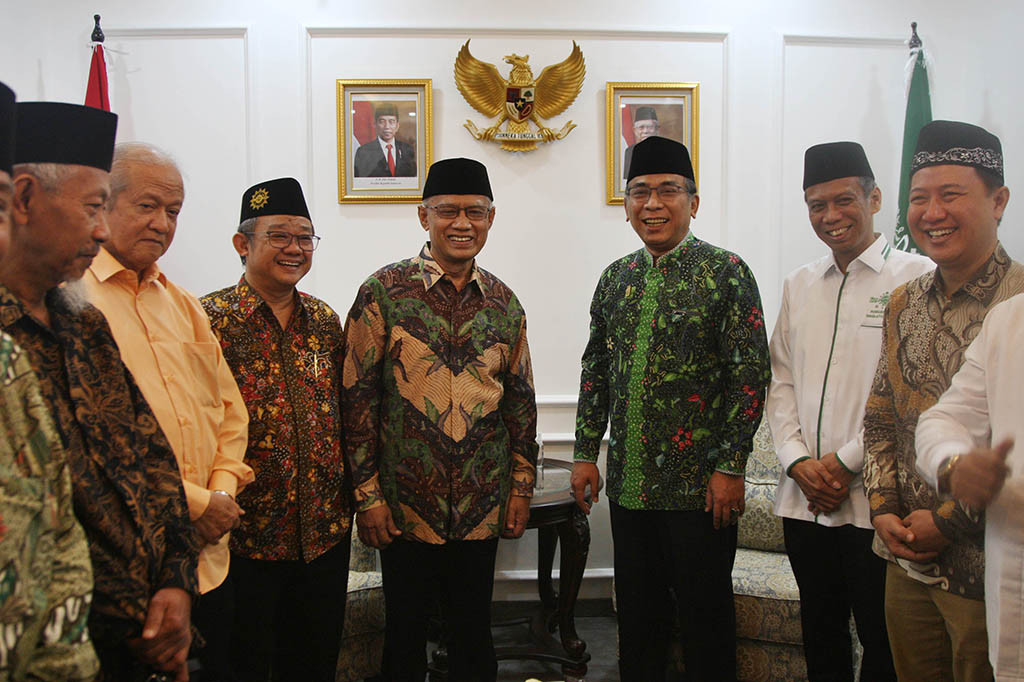 Haedar mengatakan, dalam kunjungan ini pihaknya berupaya menyambung komunikasi antar organisasi serta berdialog dalam banyak hal perihal maslahat kebangsaan.