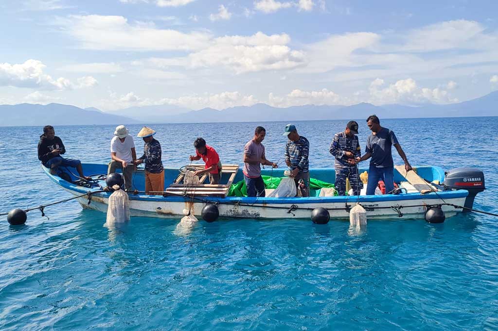 Komandan Lanal Maumere, Kolonel Laut (P) Ady Dharmawan mengatakan pihaknya bersama warga setempat melakukan  penanaman sebanyak 20.000 bibit kerang budidaya mutiara di perairan Pulau Kojadoi. Mengingat Desa Kojadoi tersebut sebagai lokasi kampung Bahari Nusantara TNI Angkatan Laut Lanal Maumere (KBN TNI AL Lanal Maumere).
