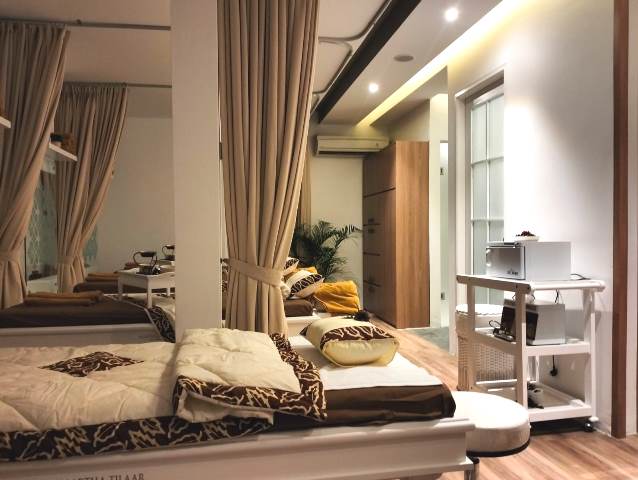 Ruangan untuk melakukan treatment di Martha Tilaar Spa Express Brebes  (Foto: Dok. Medcom.id/Yatin Suleha)