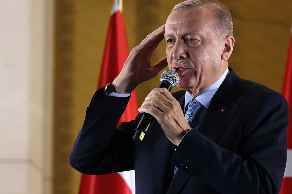 Erdogan mengatakan kepada para pendukungnya bahwa pemilihan itu adalah yang paling penting di Turki di era modern.