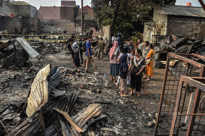 Kerugian akibat kebakaran yang menghanguskan bangunan seluas 1.200 meter persegi itu ditaksir mencapai Rp500 juta. 