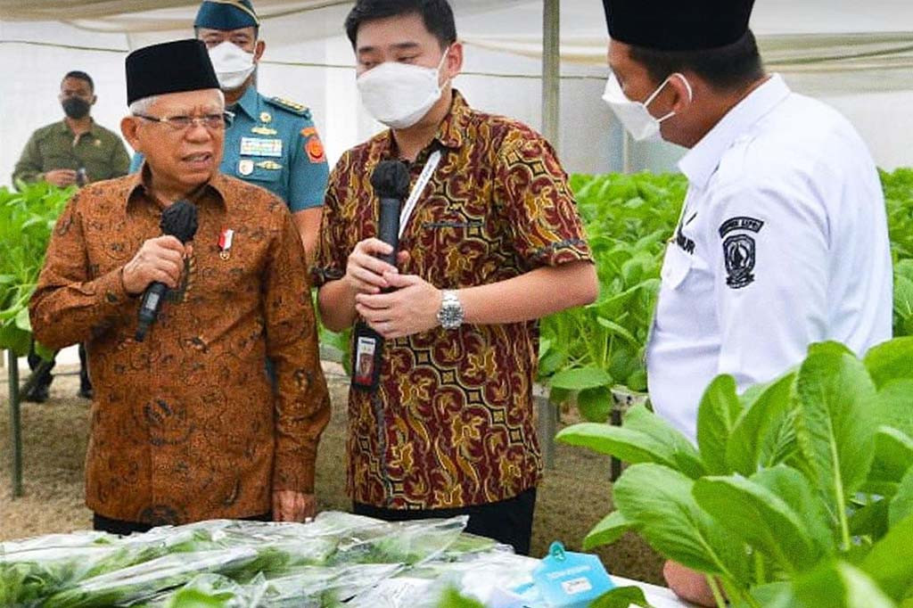 Untuk itu, Wapres Ma'ruf Amin berharap dengan meningkatkan keterlibatan masyarakat di Kepri, kita dapat memenuhi potensi pasar tersebut. Bahkan menurut Wapres, bukan hanya sayuran hidroponik, tapi juga komoditas pertanian lainnya termasuk peternakan. 