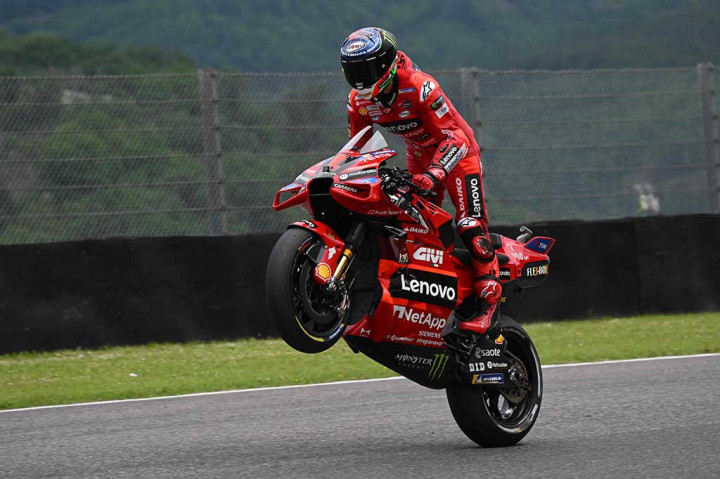 Juara dunia Francesco Bagnaia membuat rekor baru untuk menyegel posisi terdepan MotoGP Italia di Mugello pada hari Sabtu, 10 Juni 2023.