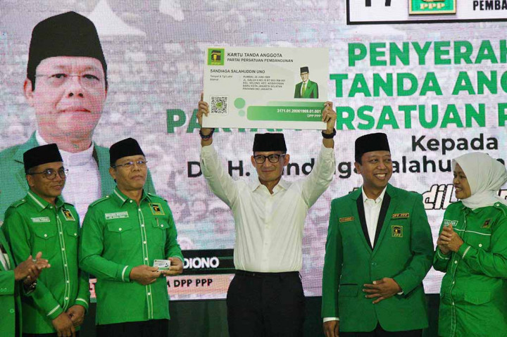 Sebelumnya, Plt Ketua Umum DPP Partai Persatuan Pembangunan (PPP) Muhamad Mardiono mengungkapkan bahwa Menteri Pariwisata dan Ekonomi Kreatif Sandiaga Salahuddin Uno telah menyelesaikan masa pengenalan atau ospek terhadap partai berlogo ka'bah itu.