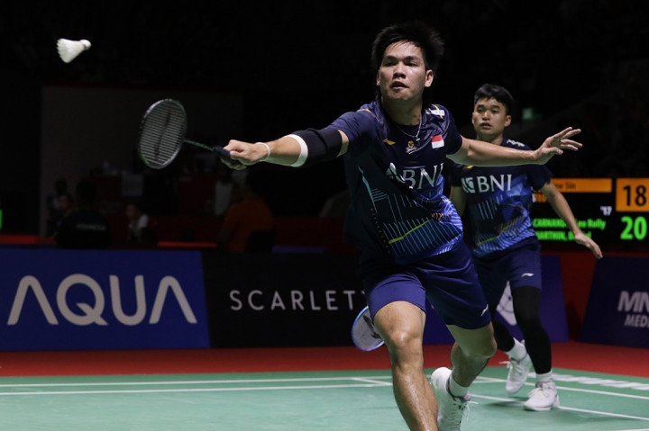 Leo/Daniel menang melalui dua gim langsung 22-20, 21-17 pada laga yang berlangsung selama 42 menit itu.